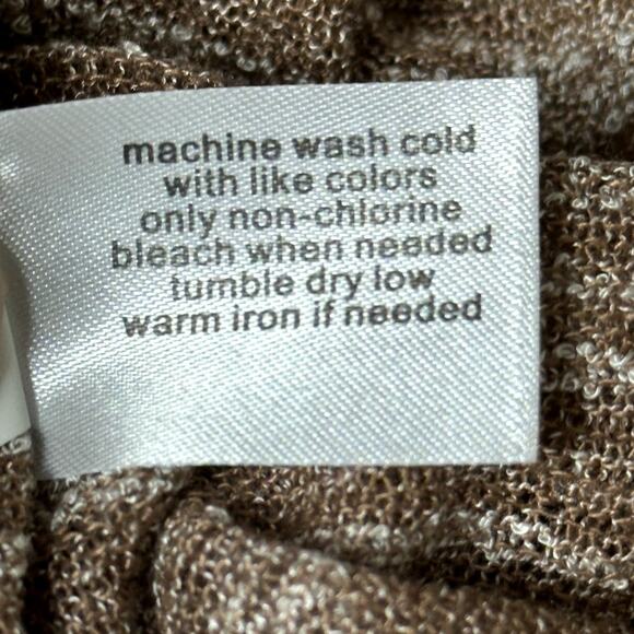 Lane Bryant NWT Women Plus Size 26/28 Bat Wing Open Front Brown Cream Cardigan - Picture 9 of 10